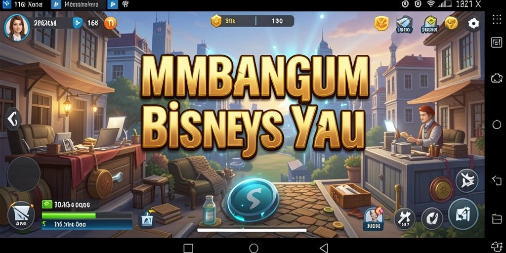 Tampilan menarik gameplay Tycoon dengan pengelolaan bisnis.