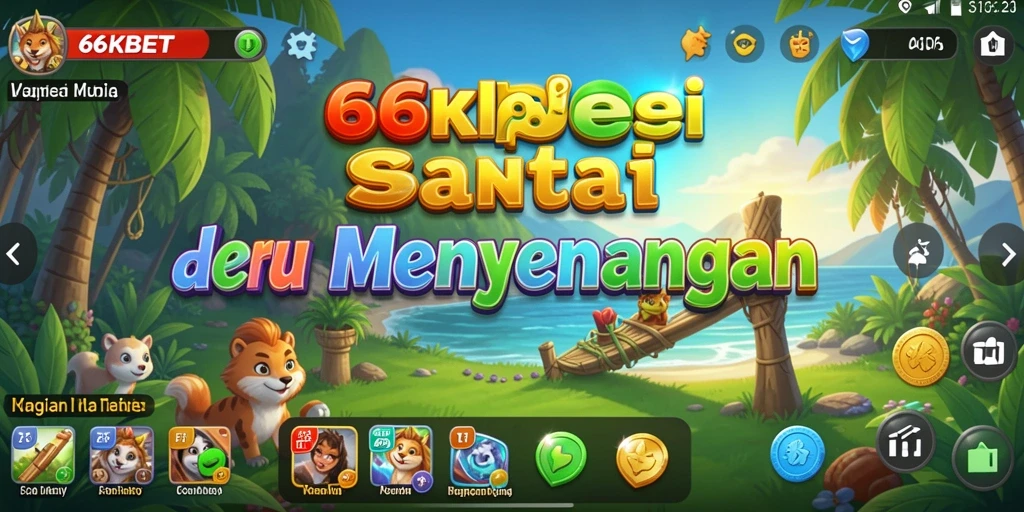 Tampilan menarik dari gameplay 66KBET yang penuh warna dan menyenangkan.