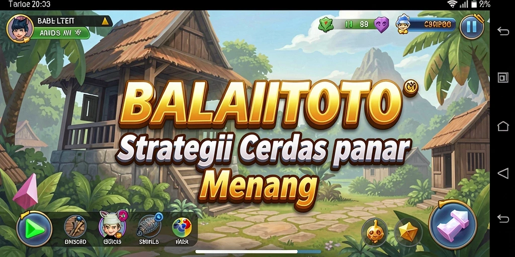 Tangkapan layar dari gameplay strategis BALAITOTO yang intens.