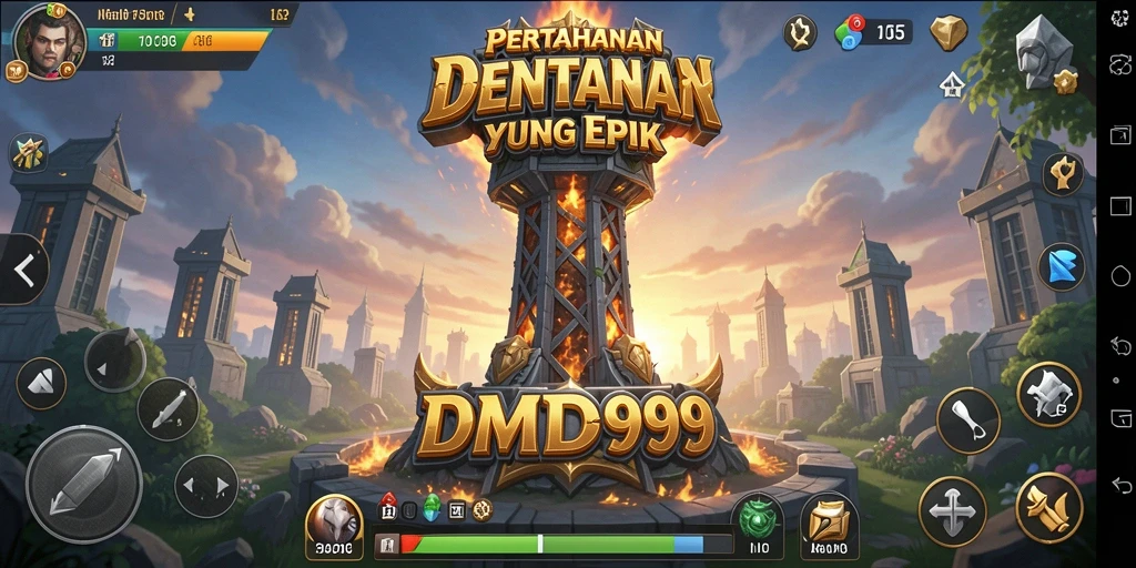 Tangkapan layar menunjukkan aksi pertempuran seru dalam DMD999.