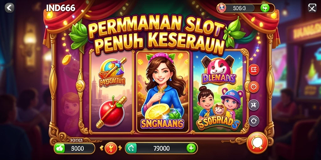 Tampilan menarik dari gameplay Slot di IND666.