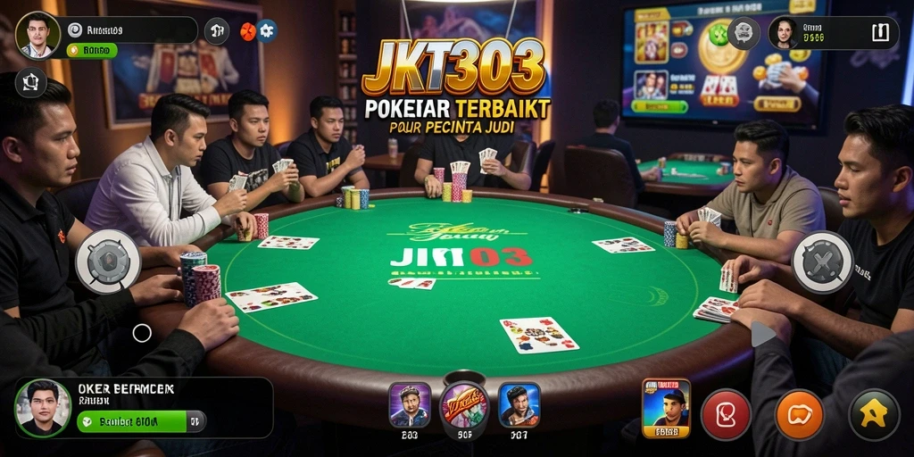 Tangkapan layar JKT303 menunjukkan gameplay poker yang menarik dan kompetitif.