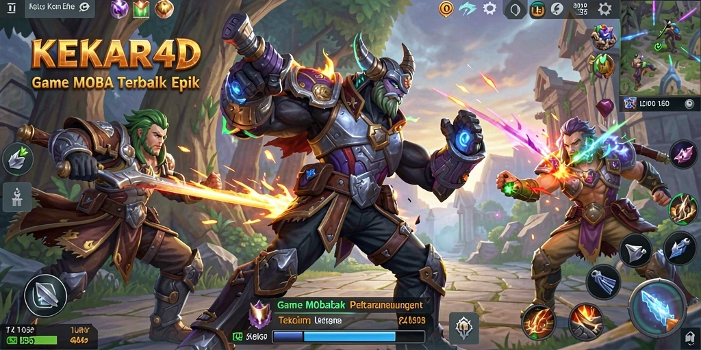 Gameplay seru di arena pertarungan KEKAR4D.