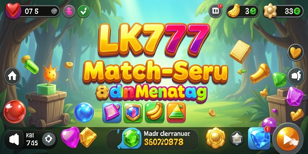 Tampilan gameplay LK777 yang menakjubkan dengan susunan permata.