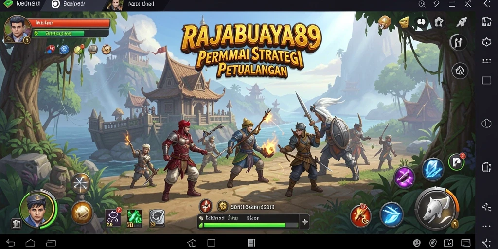 Tampilan layar permainan RAJABUAYA89 dengan aksi SLG yang mendebarkan.